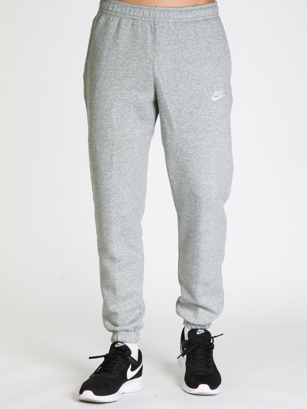Nike Club Essentials Open Hem Sweatpants in Gray
