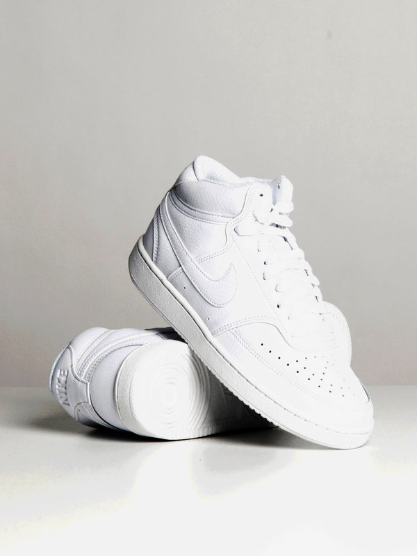 WOMENS NIKE COURT VISION MID SNEAKER - WHITE