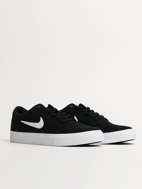 MENS NIKE SB CHARGE CANVAS - BLACK/WHITE