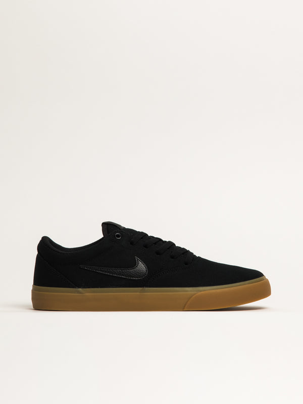 MENS NIKE SB CHARGER CANVAS - BLACK/LIGHT BROWN