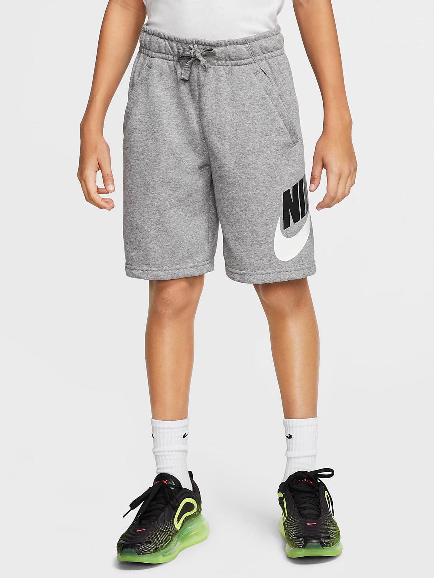 Boys fleece nike clearance shorts