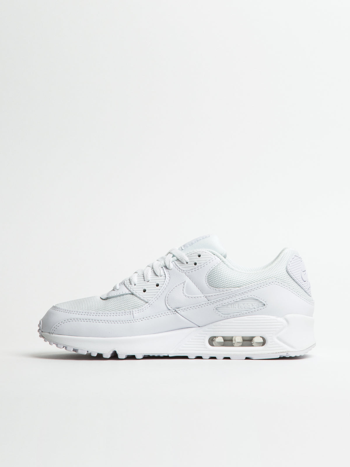 MENS NIKE AIR MAX 90 SNEAKER - WHITE/WOLF GREY