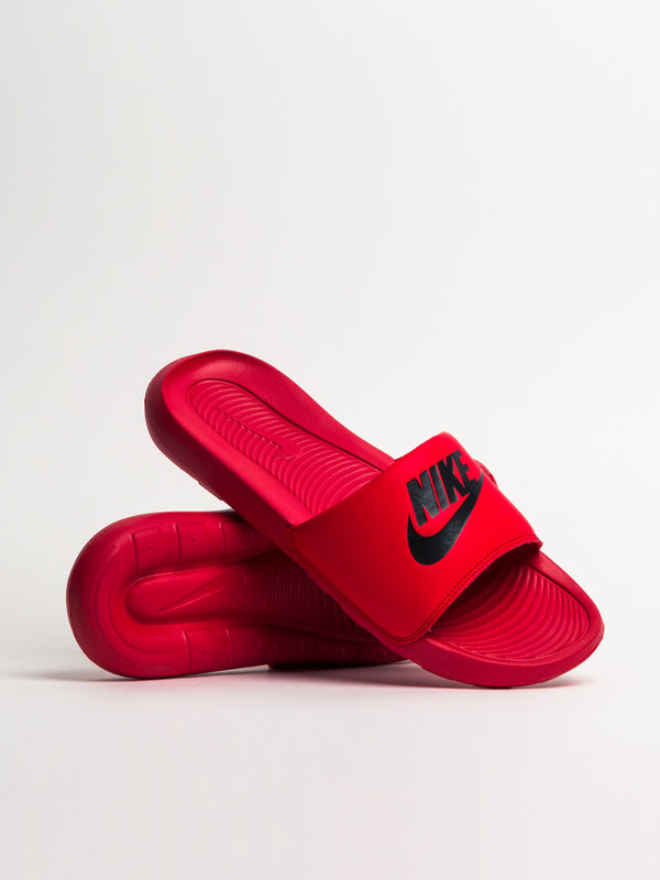 MENS NIKE VICTORI ONE SLIDES - UNIVERSITY RED/BLACK