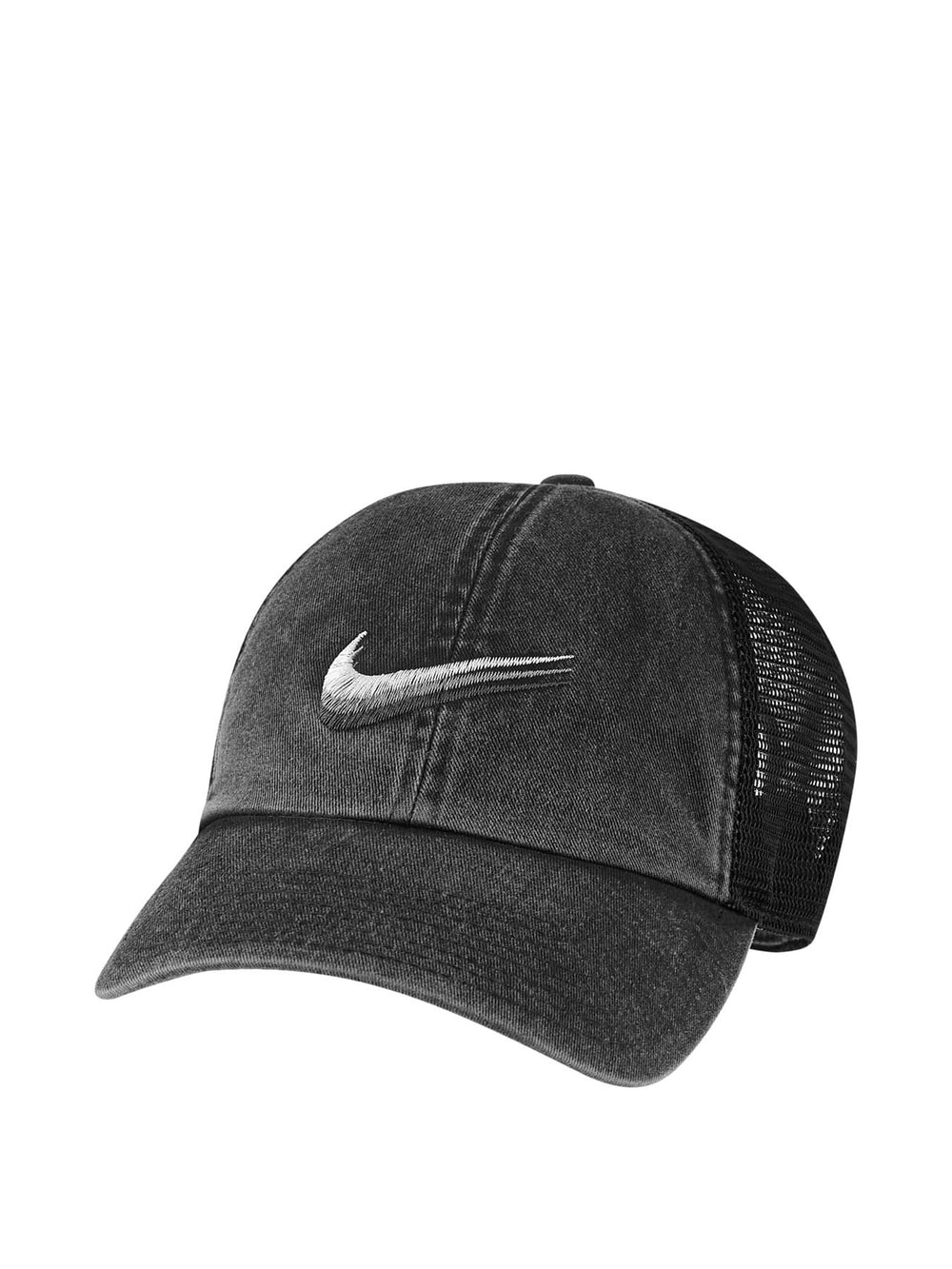 NIKE H86 SWOOSH TRUCKER CAP - BLACK - CLEARANCE