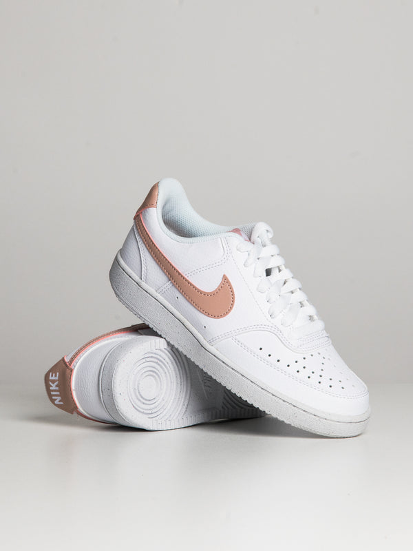 WOMENS NIKE COURT VISION LO NEXT NATURE SNEAKER - WHITE/PINK OXFORD