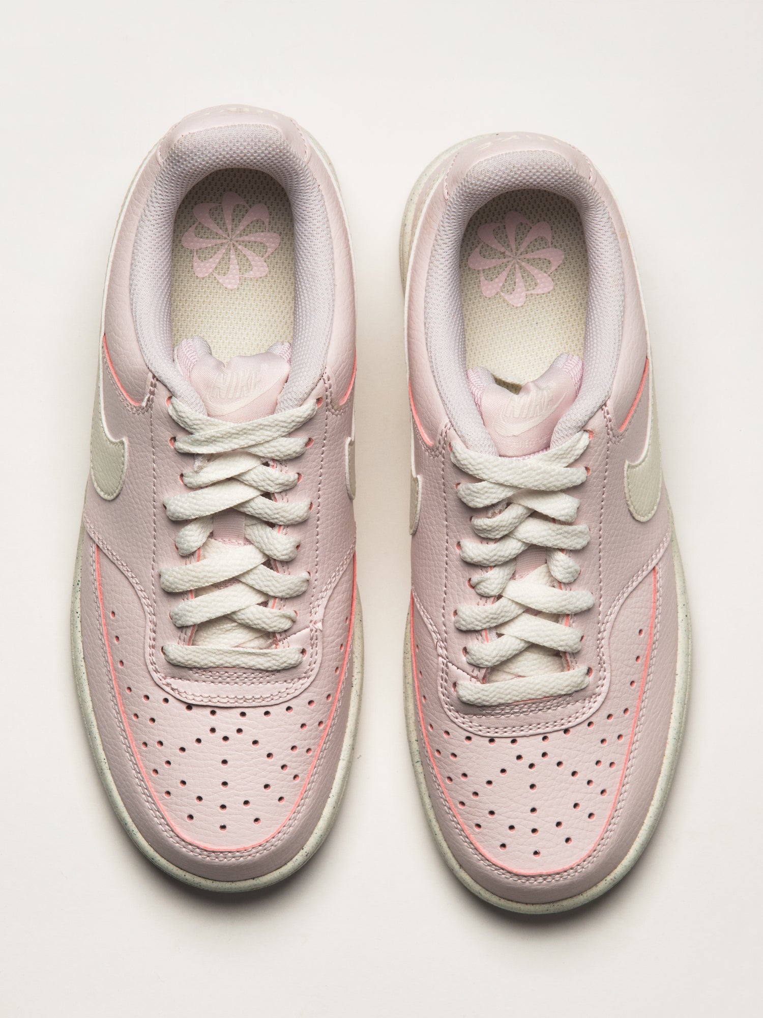 WOMENS NIKE COURT VISION LOW NEXT NATURE SNEAKER - PINK