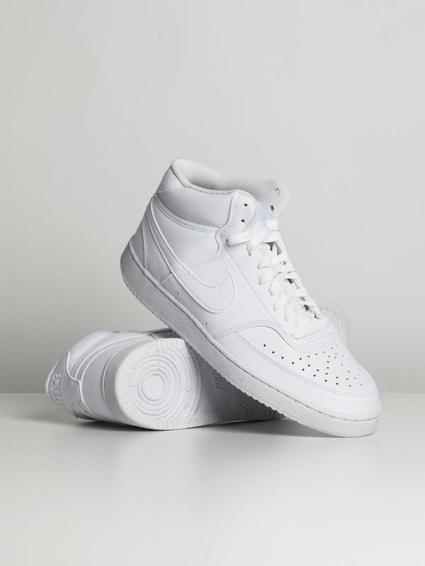 MENS NIKE COURT VISION MID NEXT NATURE SNEAKER - WHITE