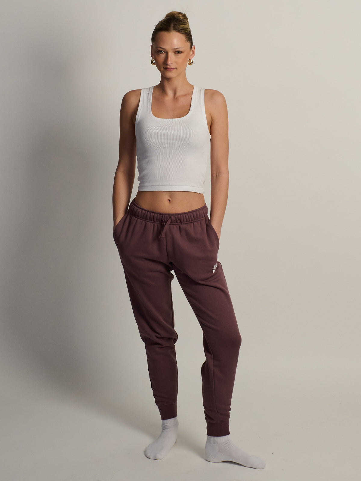 NIKE SPORTSWEAR CLUB FLEECE MID RISE PANT STD