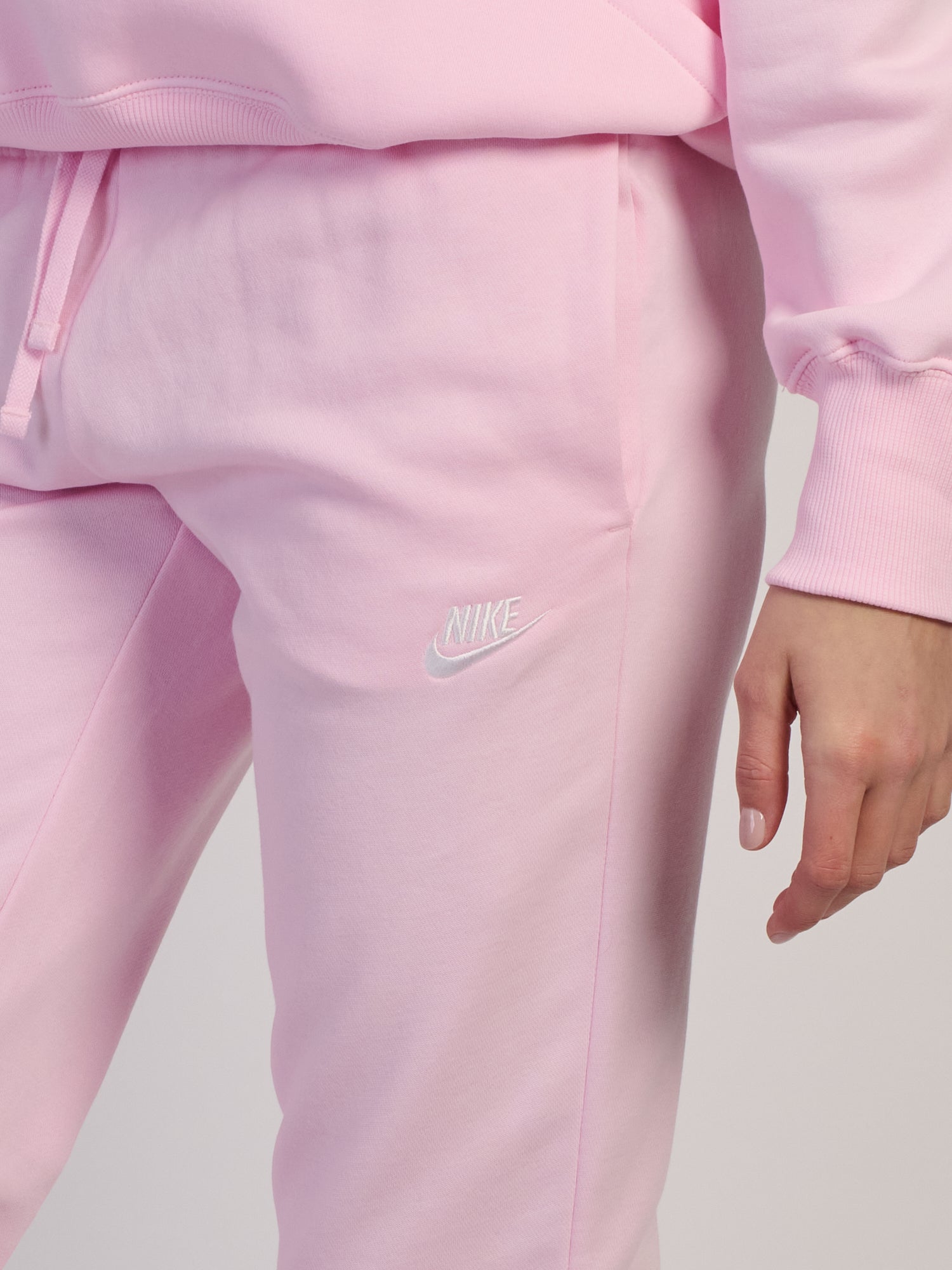 NIKE SPORTSWEAR CLUB FLEECE MID RISE PANT STD - PINK