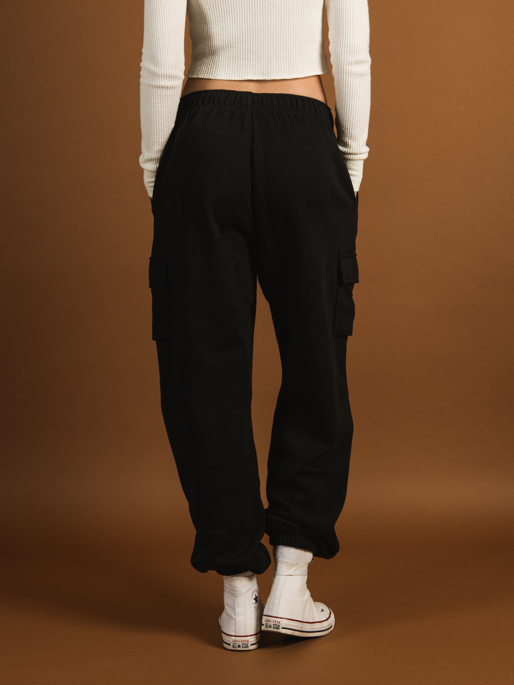 Nike Sportswear Oversized High-waisted Woven Cargo Pants in Black