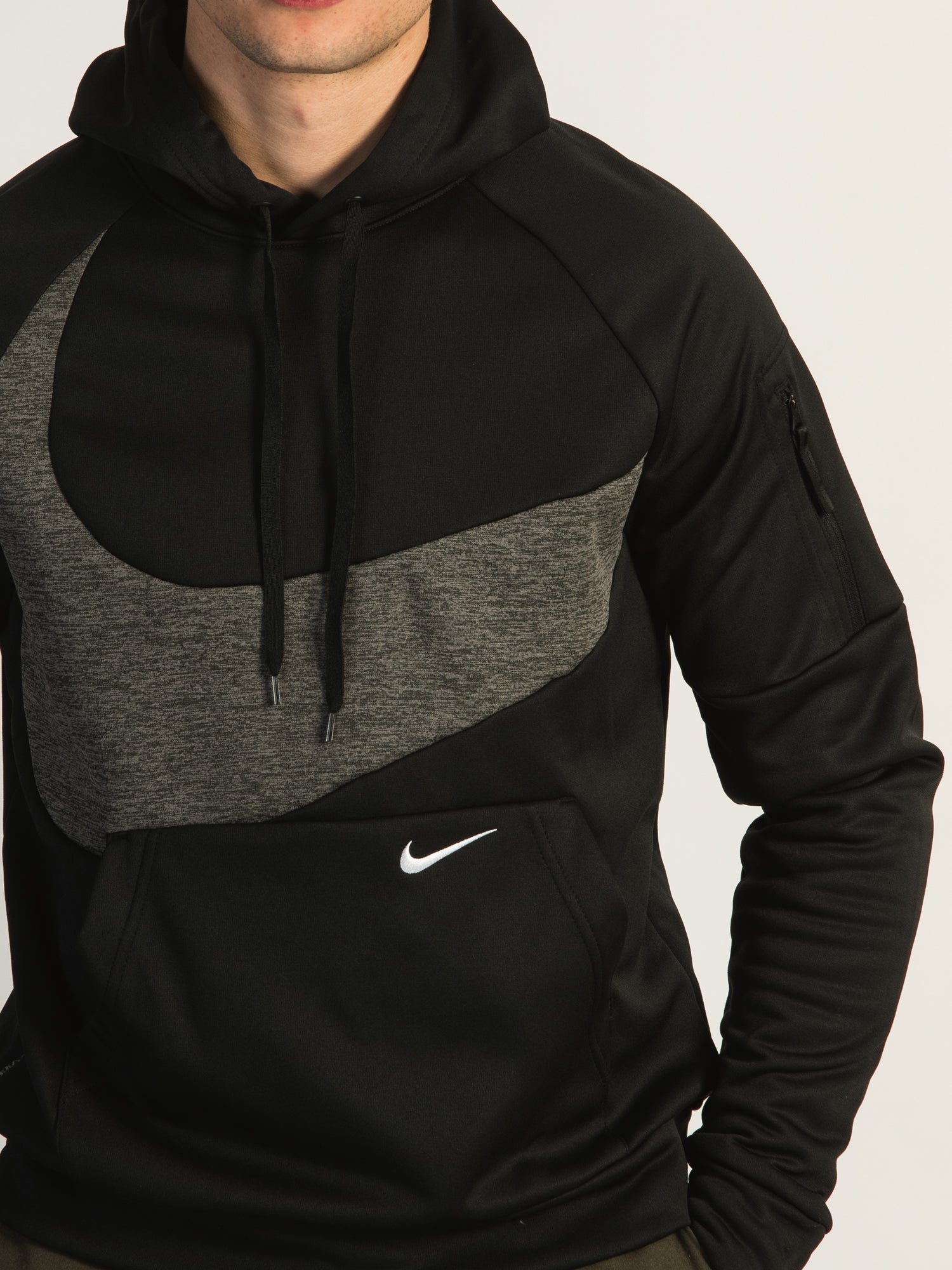 Nike fleece swoosh on sale hoodie