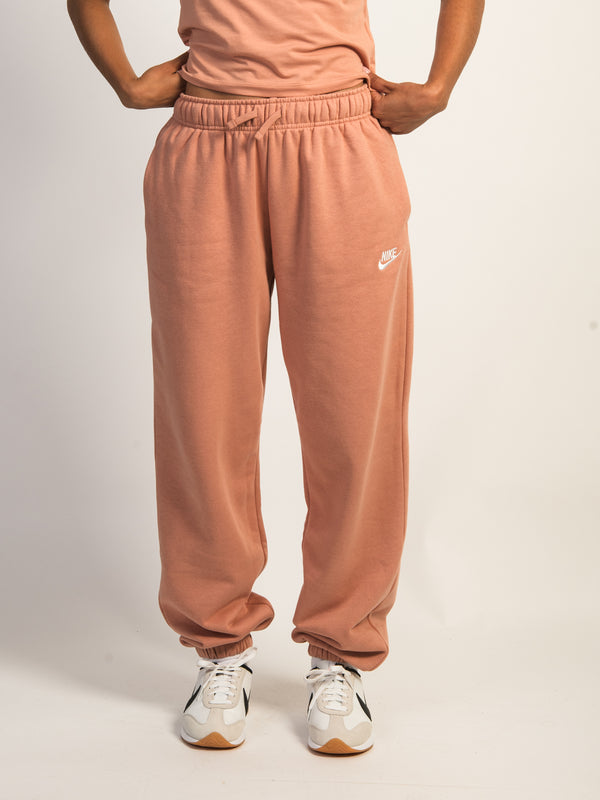 NIKE CLUB MIDRISE OVERSIZED SWEATPANTS - ROSE GOLD