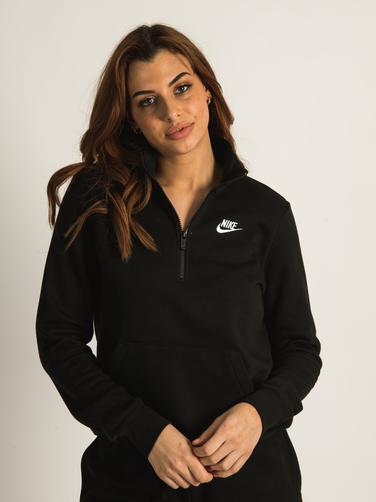 Nike half zip sweatshirt sales women's