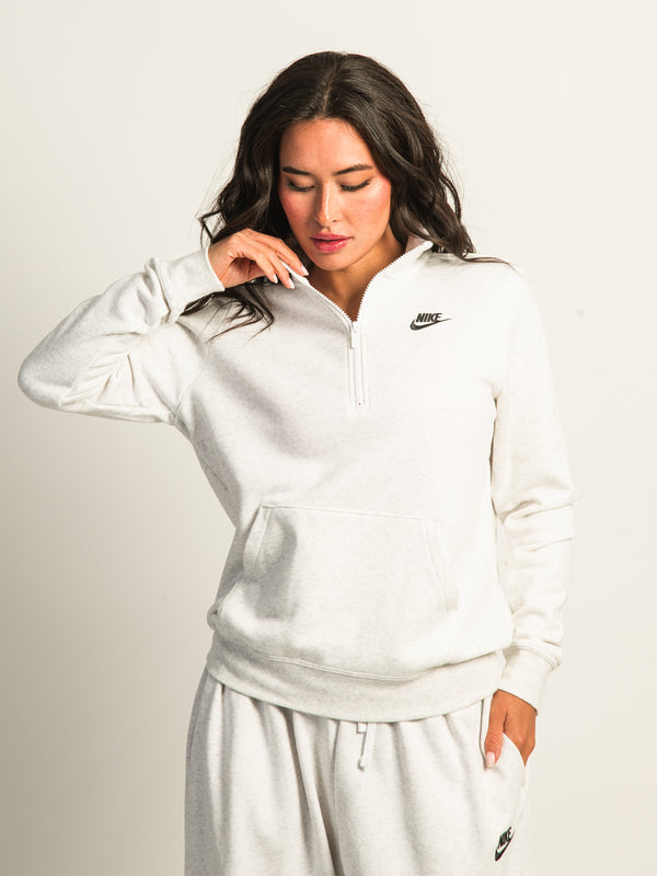 NIKE SPORTSWEAR CLUB FLEECE QUARTER ZIP - BIRCH