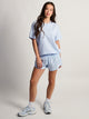 NIKE NIKE ONE DF MID RISE 3in SHORT - BLUE/WHITE - Boathouse