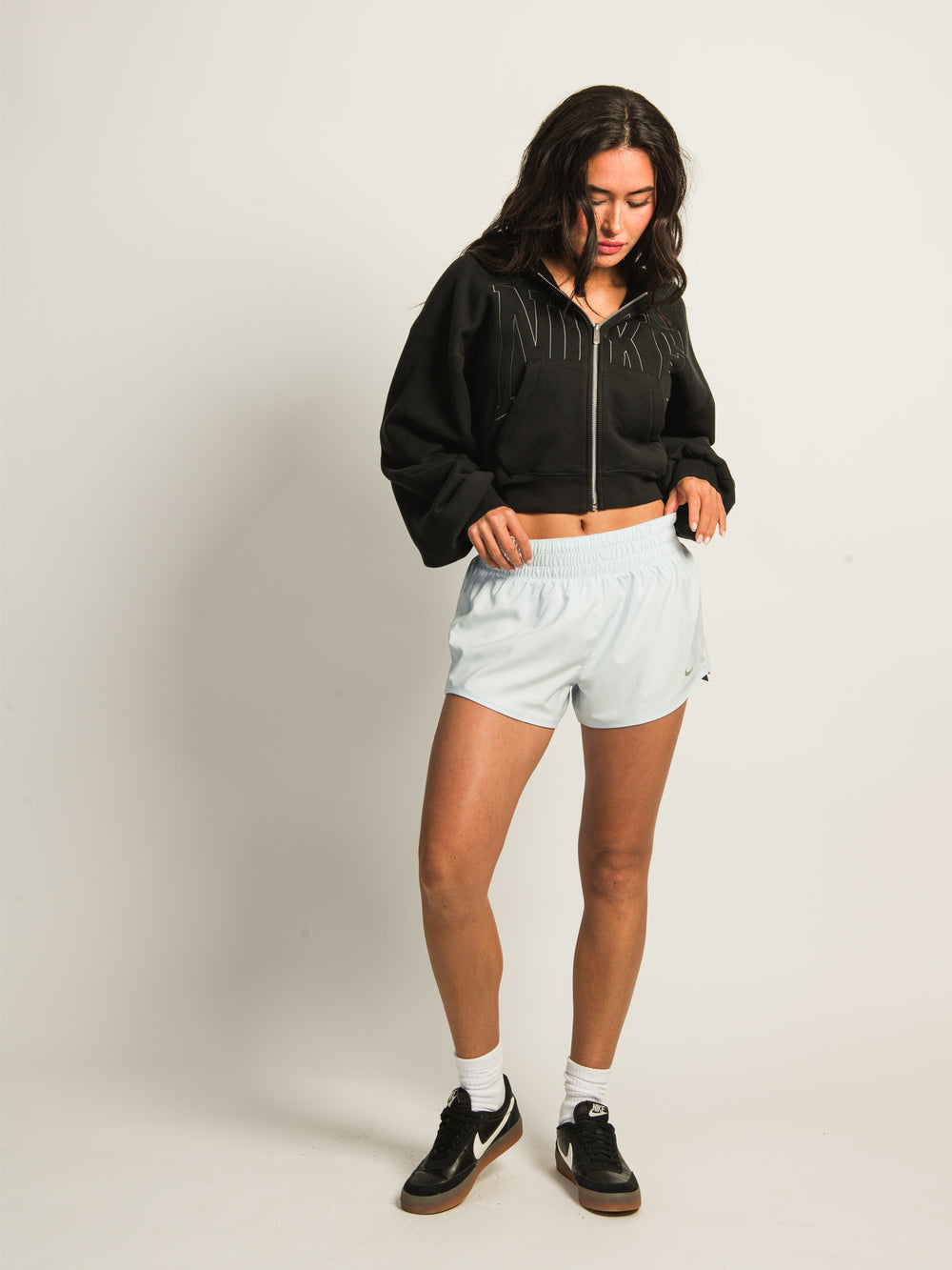 NIKE ONE DF MID-RISE 3IN BRIEF-LINED SHORT - BLUE