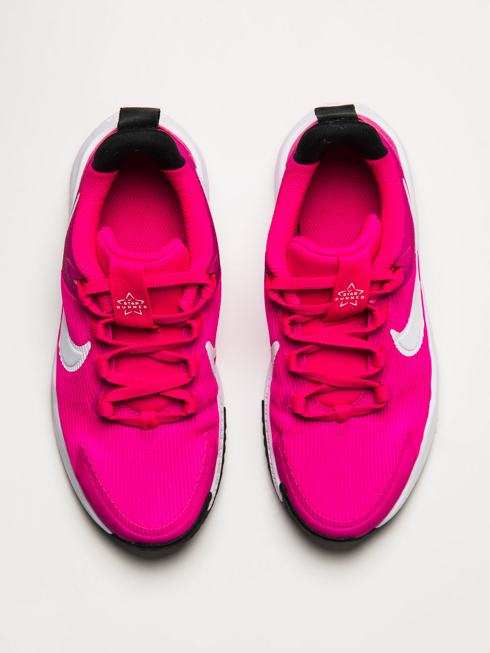 KIDS NIKE STAR RUNNER SHOES FIERCE PINK/BLACK/WHITE