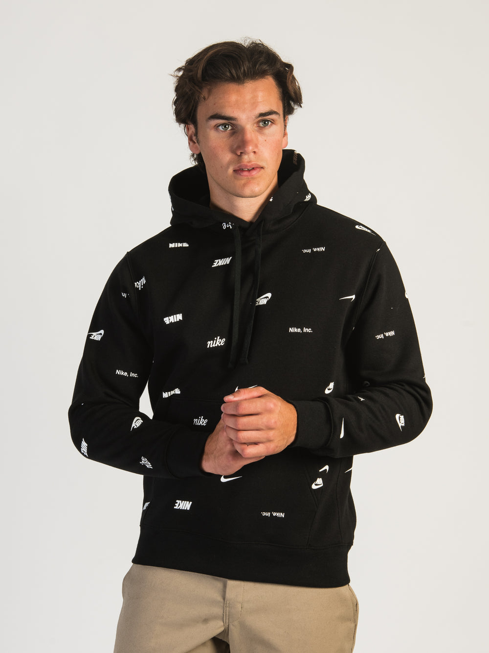 NIKE ALL OVER PRINT PULL OVER HOODIE