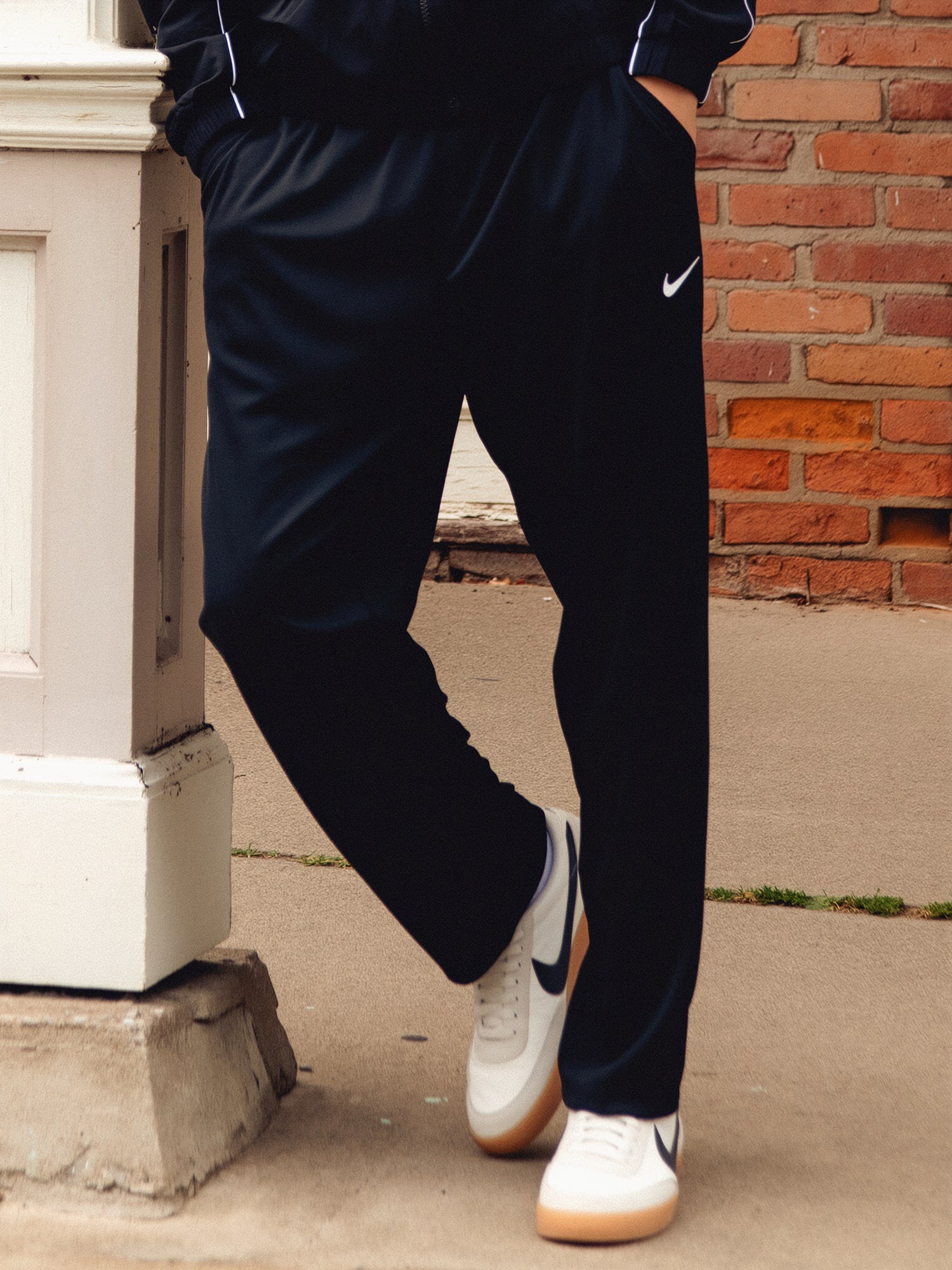 nike open hem track pants