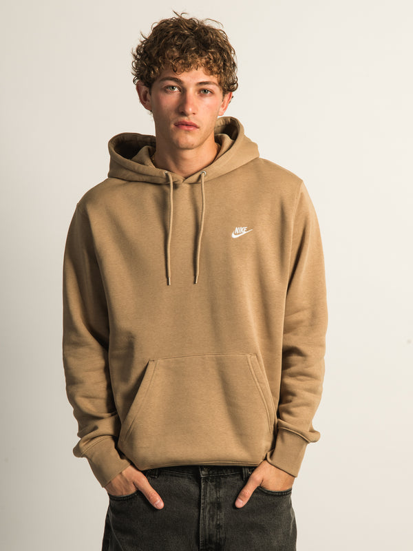 NIKE SPORTSWEAR CLUB PULLOVER HOODIE - BEIGE