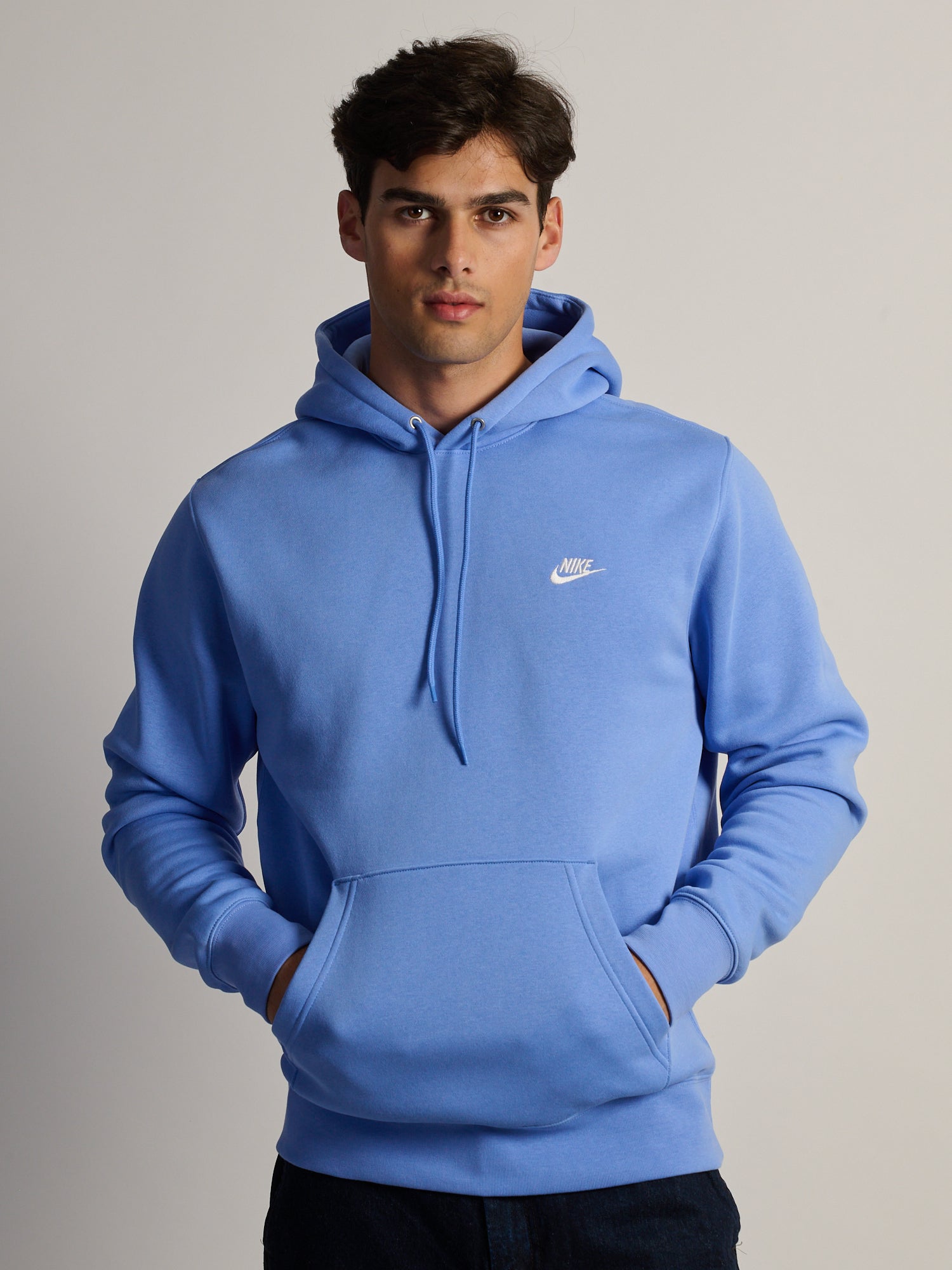 NIKE SPORTSWEAR CLUB PULL OVER HODDIE - ROYAL PULSE