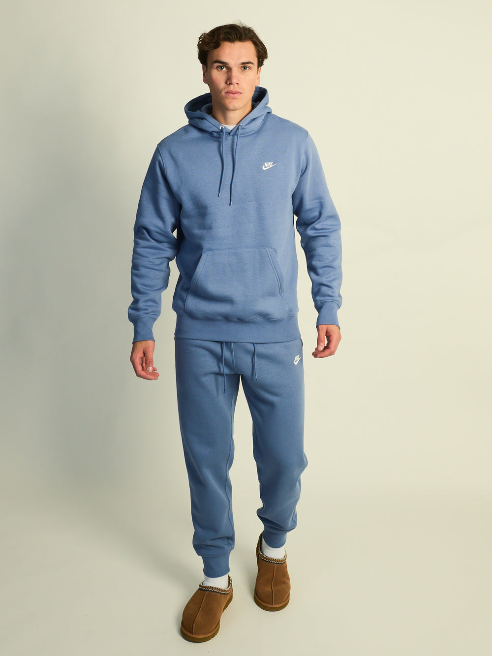 NIKE SPORTSWEAR CLUB PULLOVER HOODIE - INDIGO
