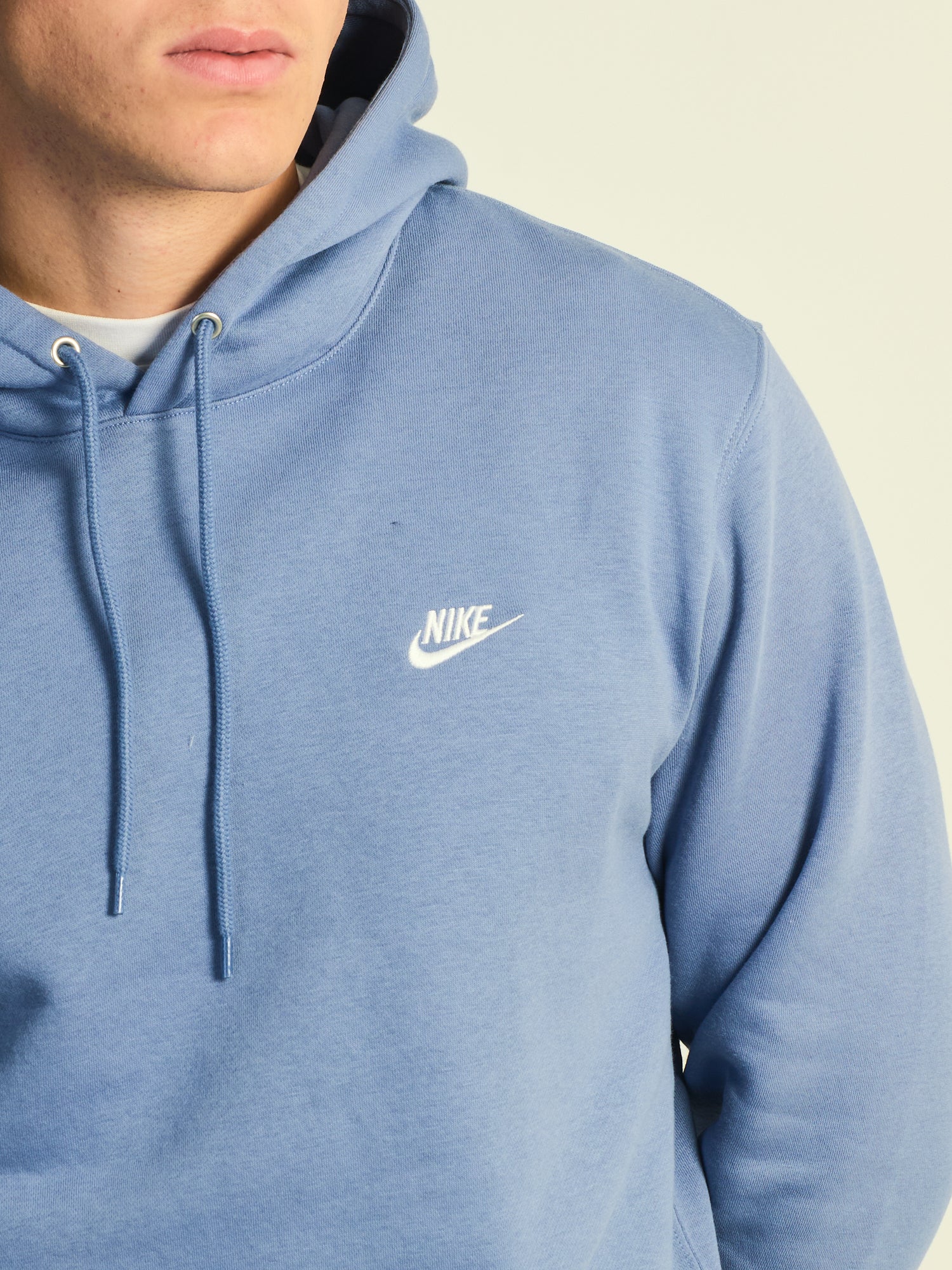 NIKE SPORTSWEAR CLUB PULLOVER HOODIE - INDIGO