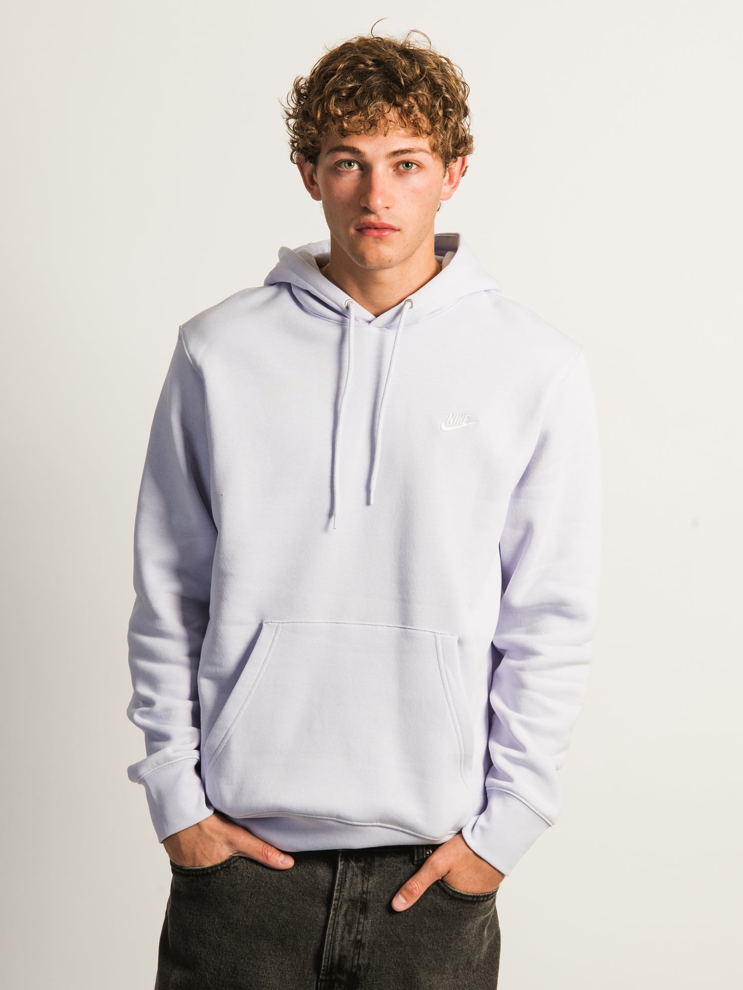 NIKE SPORTSWEAR CLUB PULL OVER HOODIE - AMETHYST