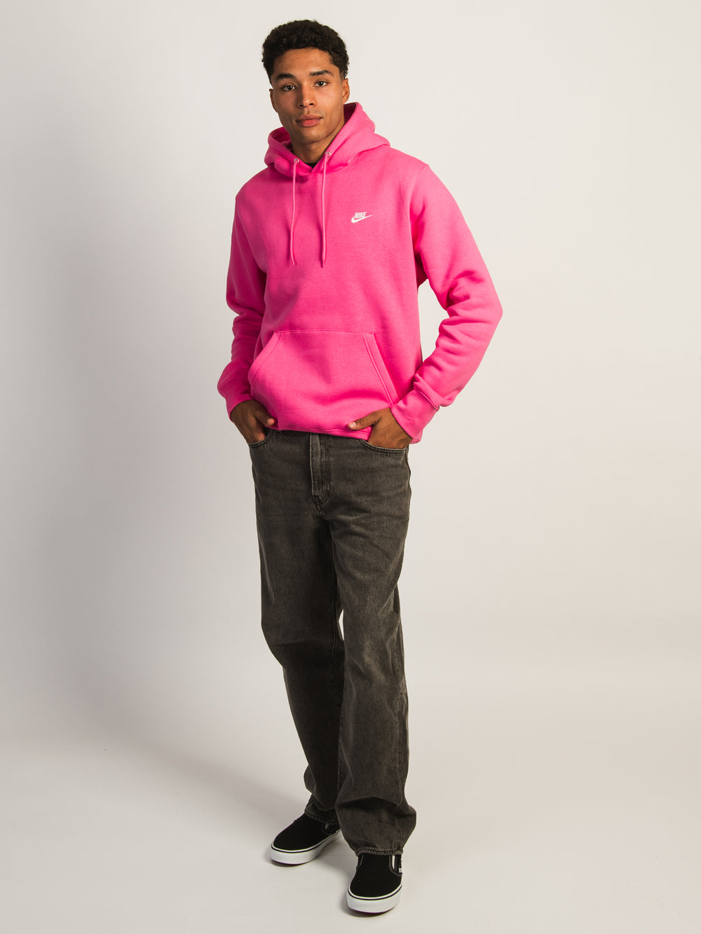 NIKE SPORTSWEAR CLUB PULLOVER HOODIE - PINK