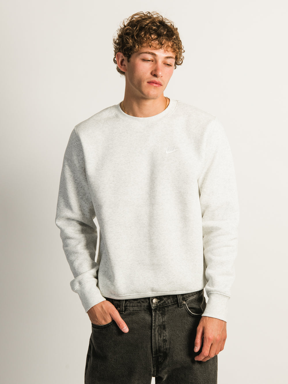NIKE SPORTSWEAR CLUB CREW NECK - BIRCH