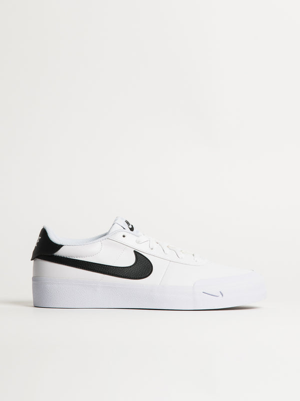 MENS NIKE COURT SHOT SNEAKER - WHITE/BLACK