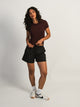 NIKE NIKE SPORTSWEAR CHILL KNIT CROP TEE - BURGUNDY - Boathouse