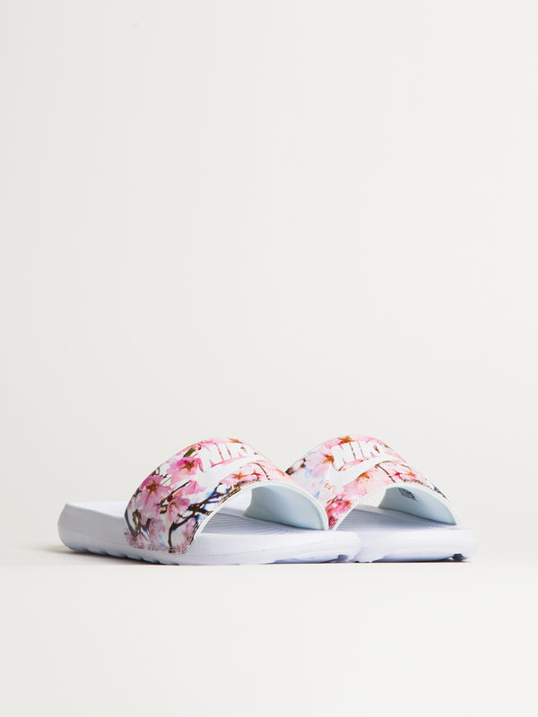 WOMENS NIKE VICTORI ONE SLIDE - WHITE/FLORAL PRINT