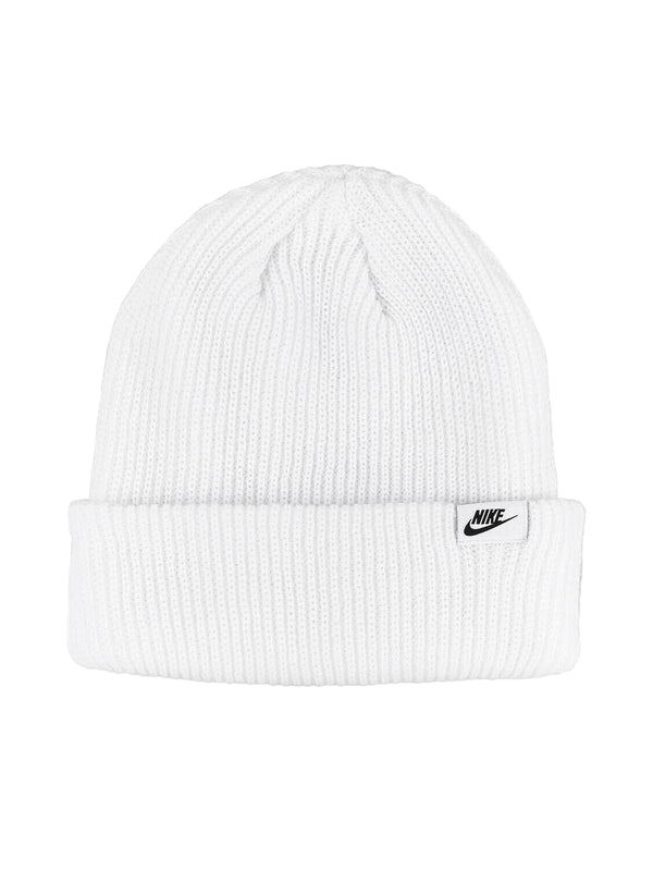 NIKE SHORT CUFF BEANIE - WHITE
