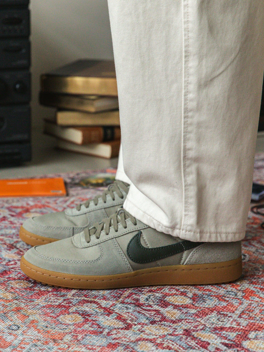 MENS NIKE FIELD GENERAL SNEAKER - LIGHT ARMY