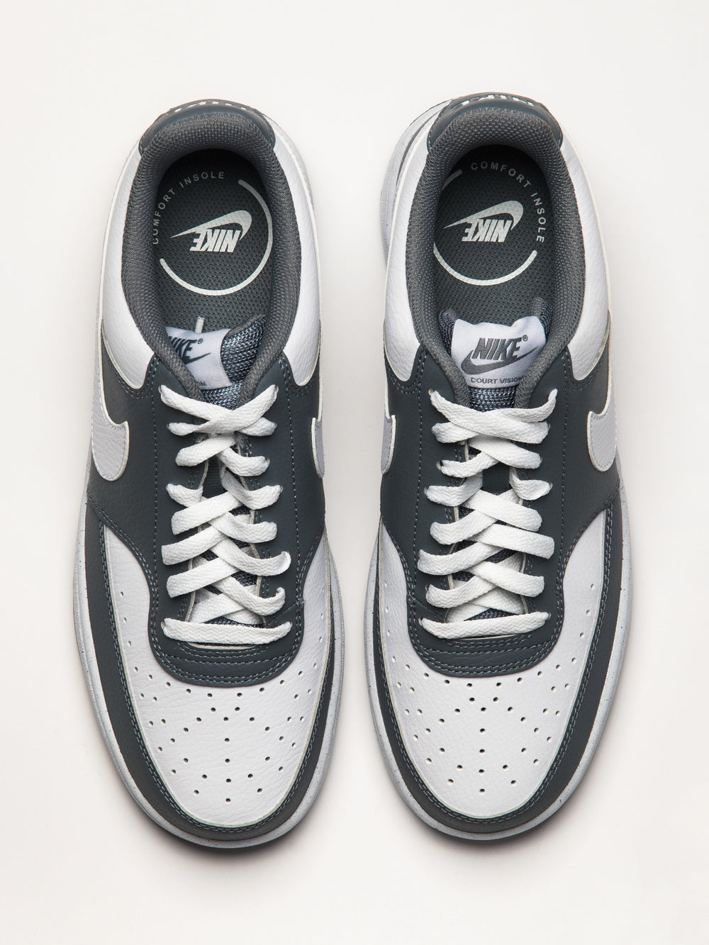 MENS NIKE COURT VISION LOW SNEAKER GREY - Main Image