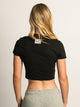 NIKE NIKE SPORTSWEAR SLIM CROP T-SHIRT - BLACK - Boathouse