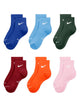 NIKE EVERYDAY CUSHIONED ANKLE 6PK SOCK - MULTI