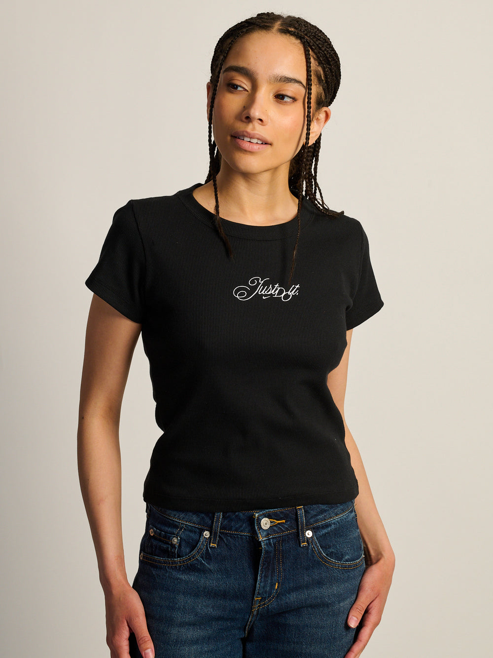 T-SHIRT CROP JDI NIKE SPORTSWEAR RIB MOD