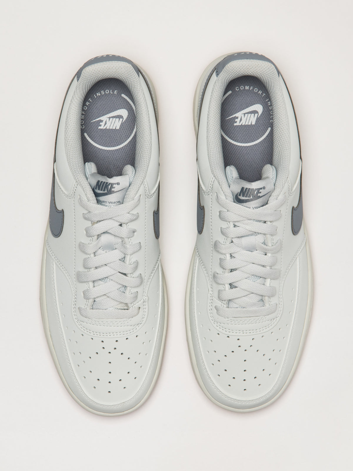 MENS NIKE COURT VISION LO 2V NB SNEAKER - WHITE