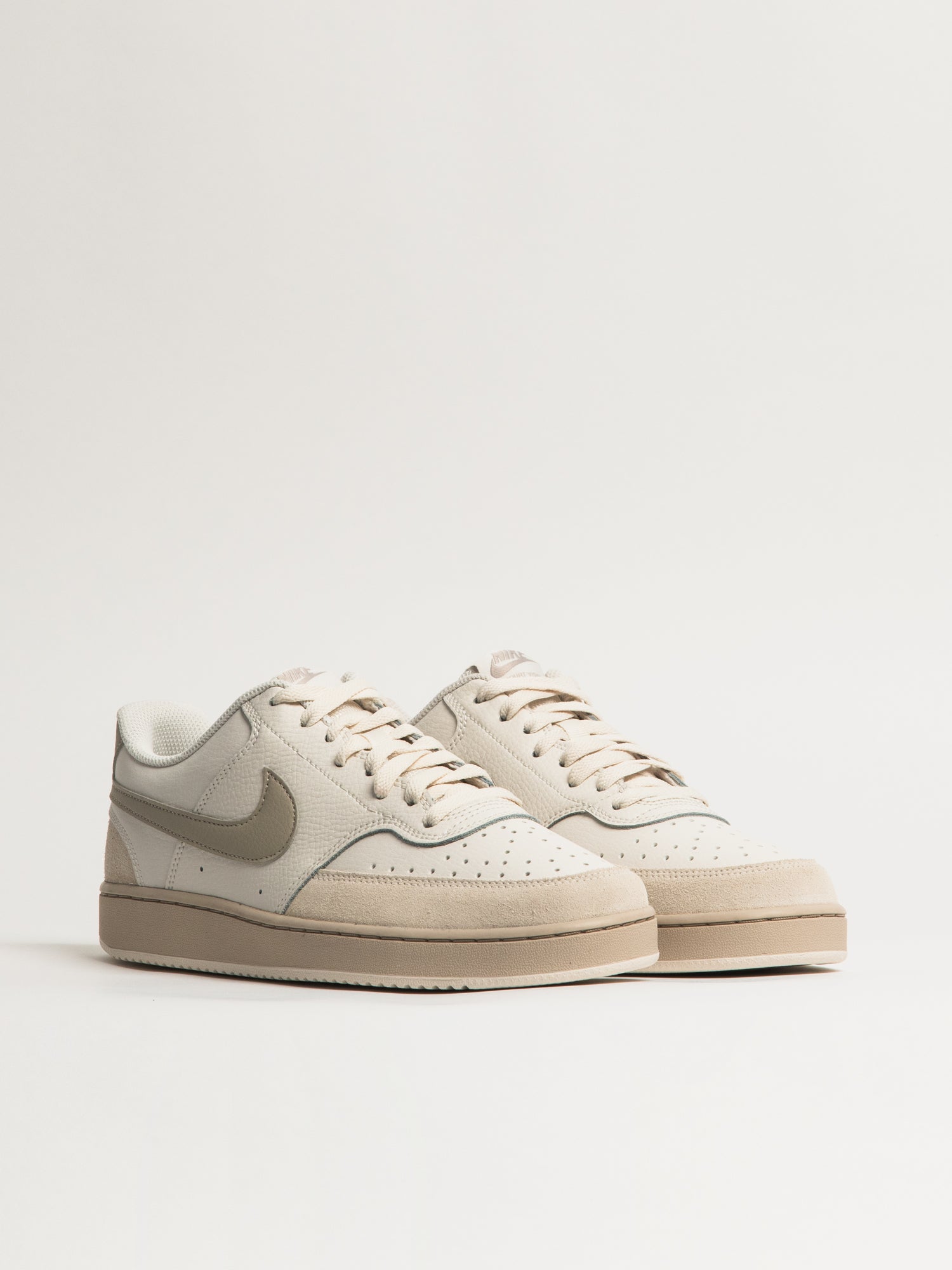 NIKE COURT VISION LO SUEDE SNEAKER - CREAM