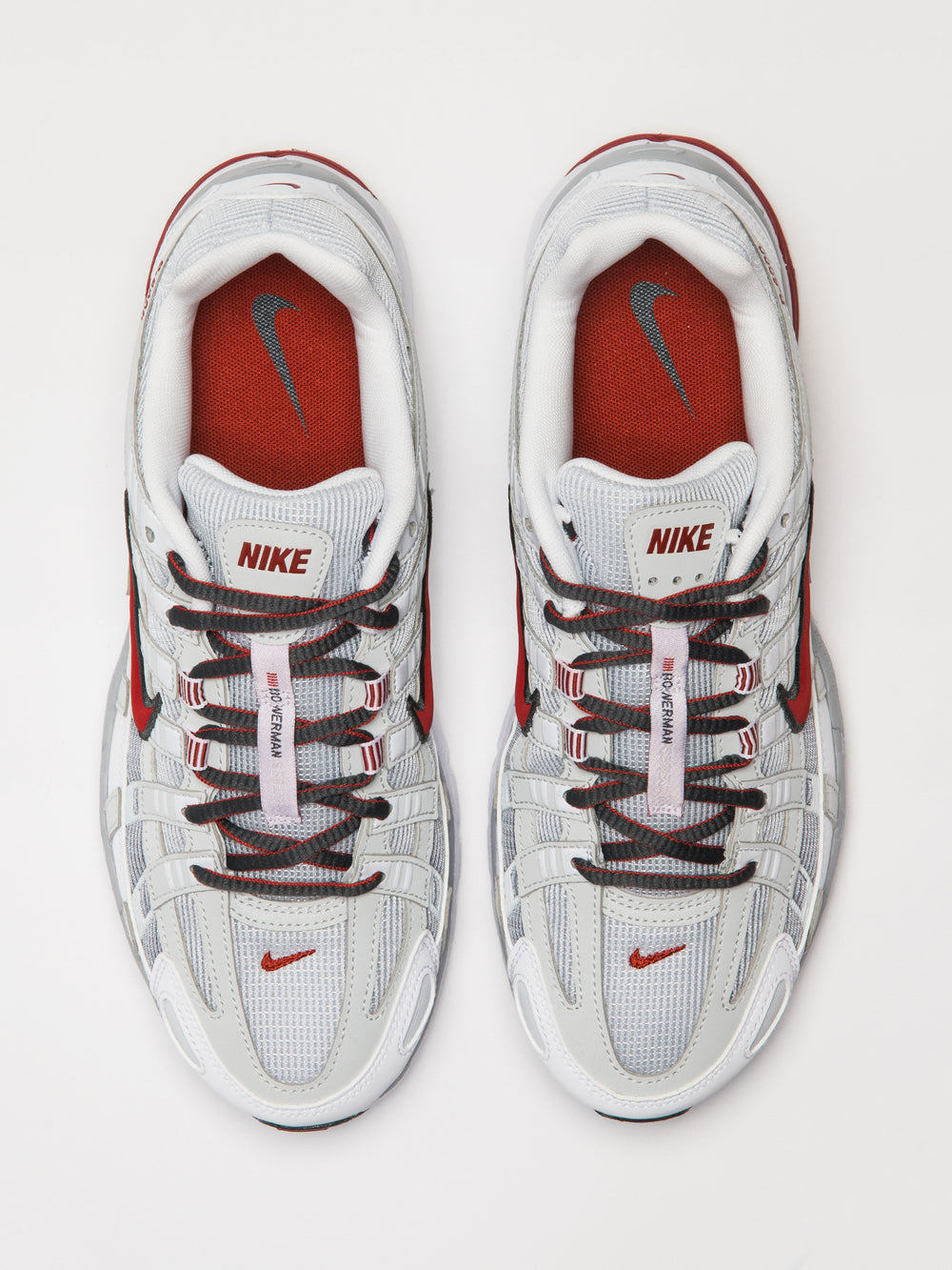 NIKE P - 6000 BASKETS - BLANC/ROUGE