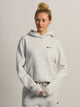 NIKE NIKE STUDIO FLEECE PULL OVER HOODIE - HEATHER GREY - Boathouse