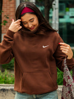 NIKE PULL OVER HOODIE - COCOA