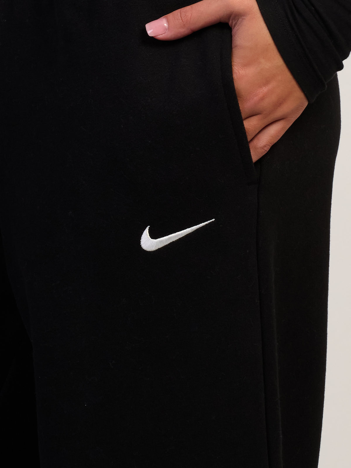 NIKE STUDIO FLEECE WIDE LEG PANTS