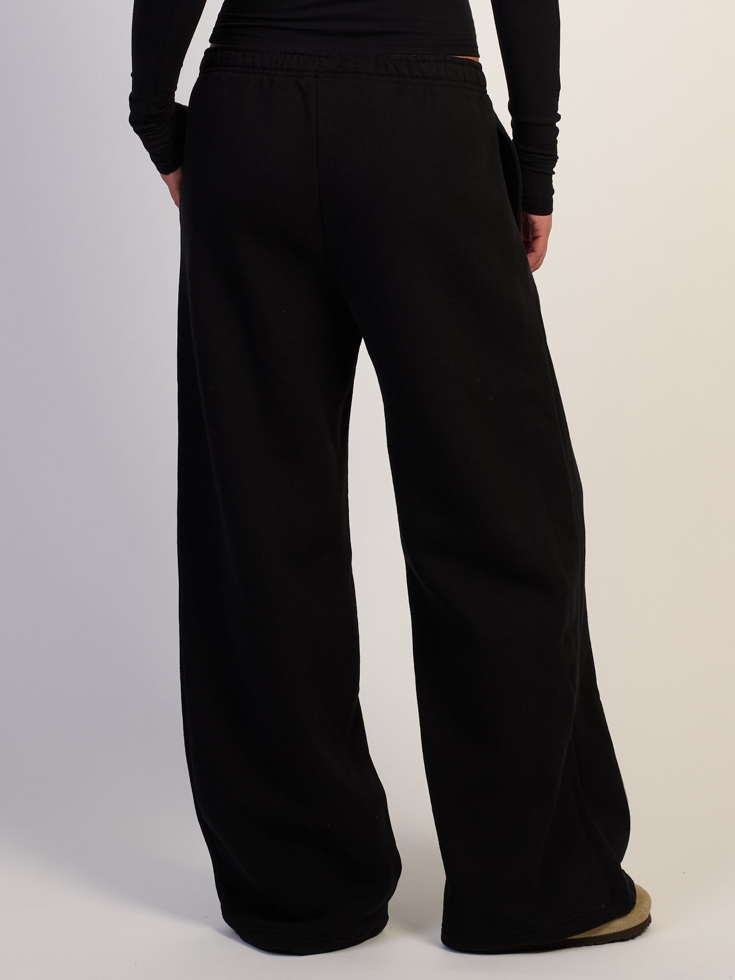 NIKE STUDIO FLEECE WIDE LEG PANTS