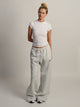 NIKE STDO FLEECE PANTALON LARGE TAILLE MI-HAUTE - GRIS CHINÉ