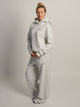 NIKE STDO FLEECE PANTALON LARGE TAILLE MI-HAUTE - GRIS CHINÉ