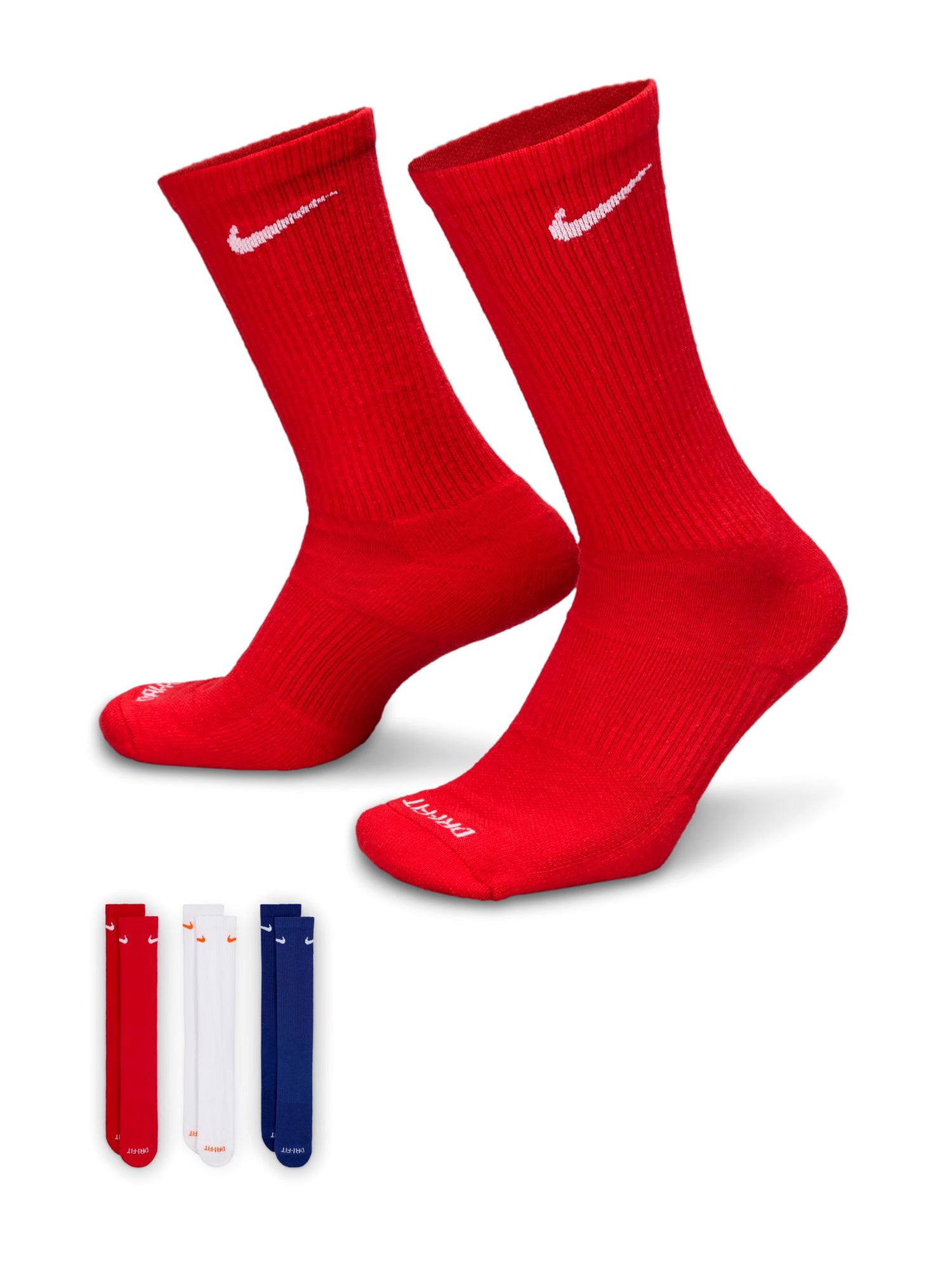 NIKE EVERYDAY CUSHION 3 PACK SOCKS - MULTI