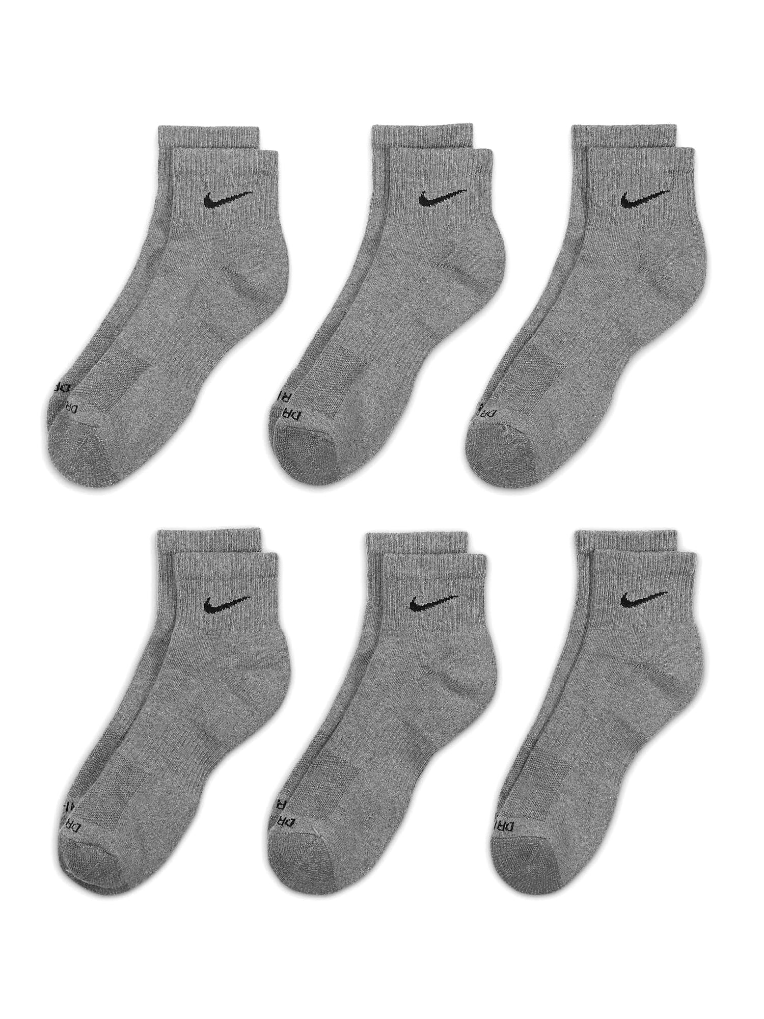 NIKE EVERYDAY PLUS CUSHIONED ANKLE SOCKS 6 PACK